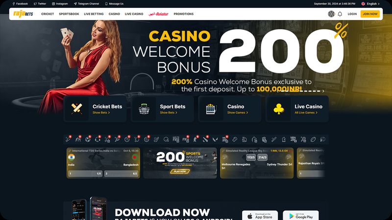 The sign bonus in Rajabets India