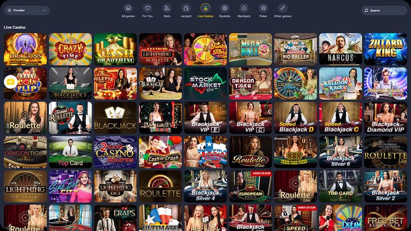 Review of the live casino section of Bettilt