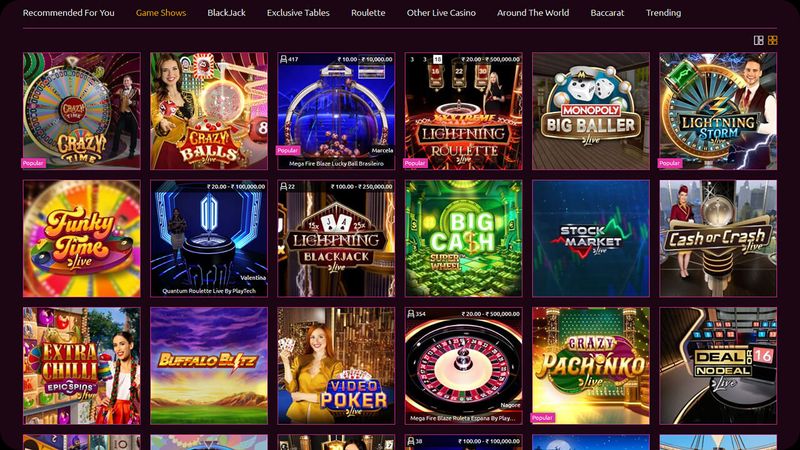Lucky Niki IN Casino Site - Live show games Section