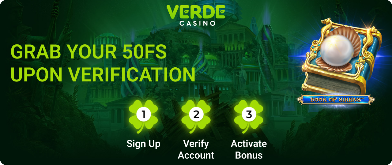 Casino No Deposit Bonus upon Verification Verde Casino