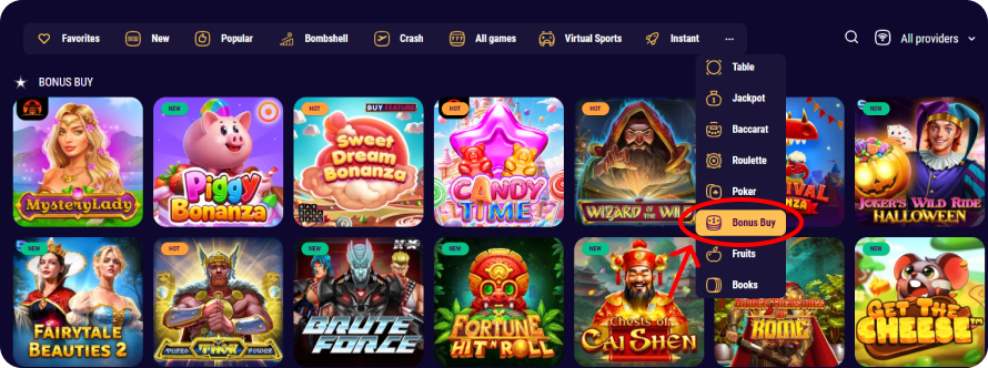 bonus buy feature lopebet casino