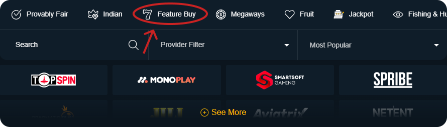 bonus buy feature rajabets casino