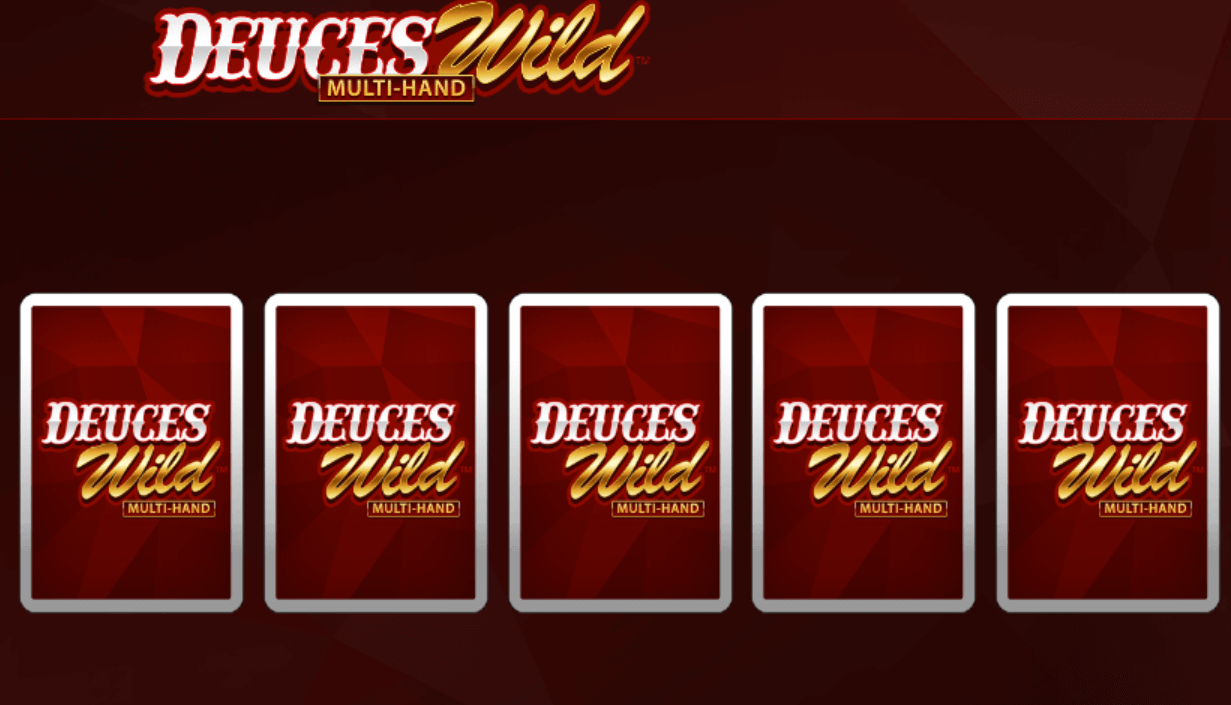 deuces wild multihand video poker game