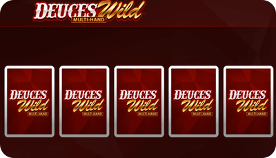 deuces wild multihand video poker game