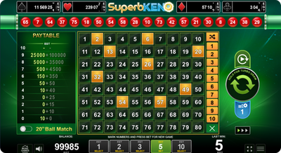 Casino Games Keno Screenshot 2
