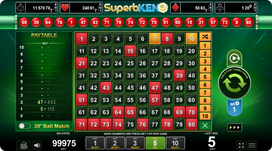 Casino Games Keno Image 4