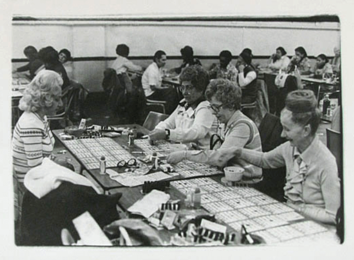 Old Picture of Bingo Game
