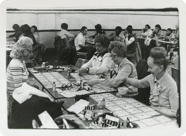 Old Picture of Bingo Game
