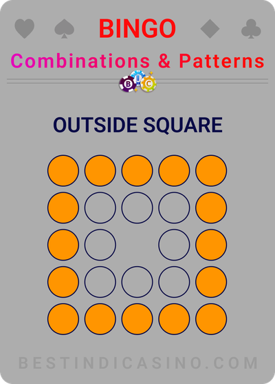 outside square when playing online bingo