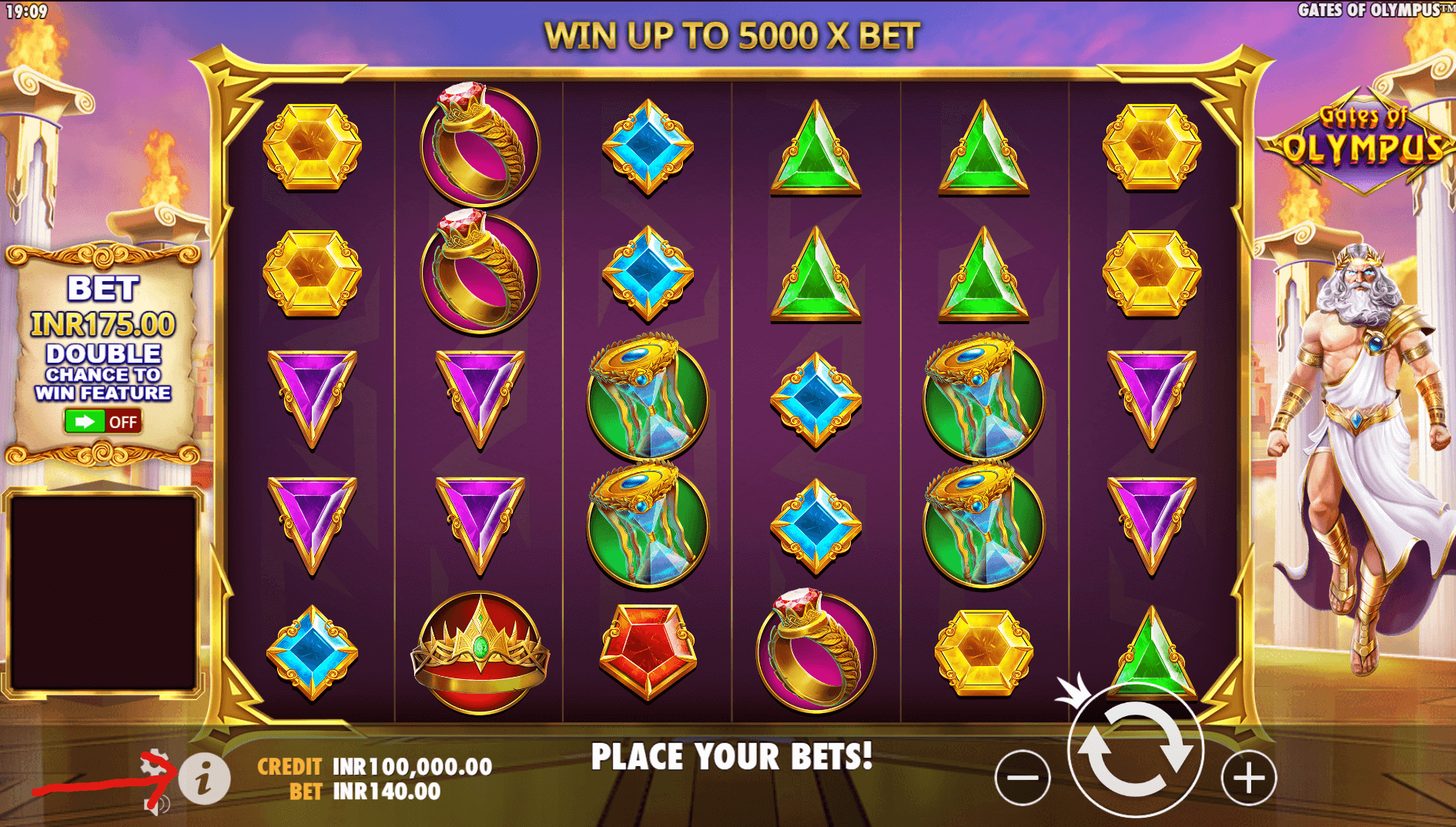 how to figure out whether a slot offers scatter functionality step 1 gates of olympus