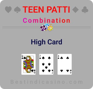 Teen Patti Combination High Card