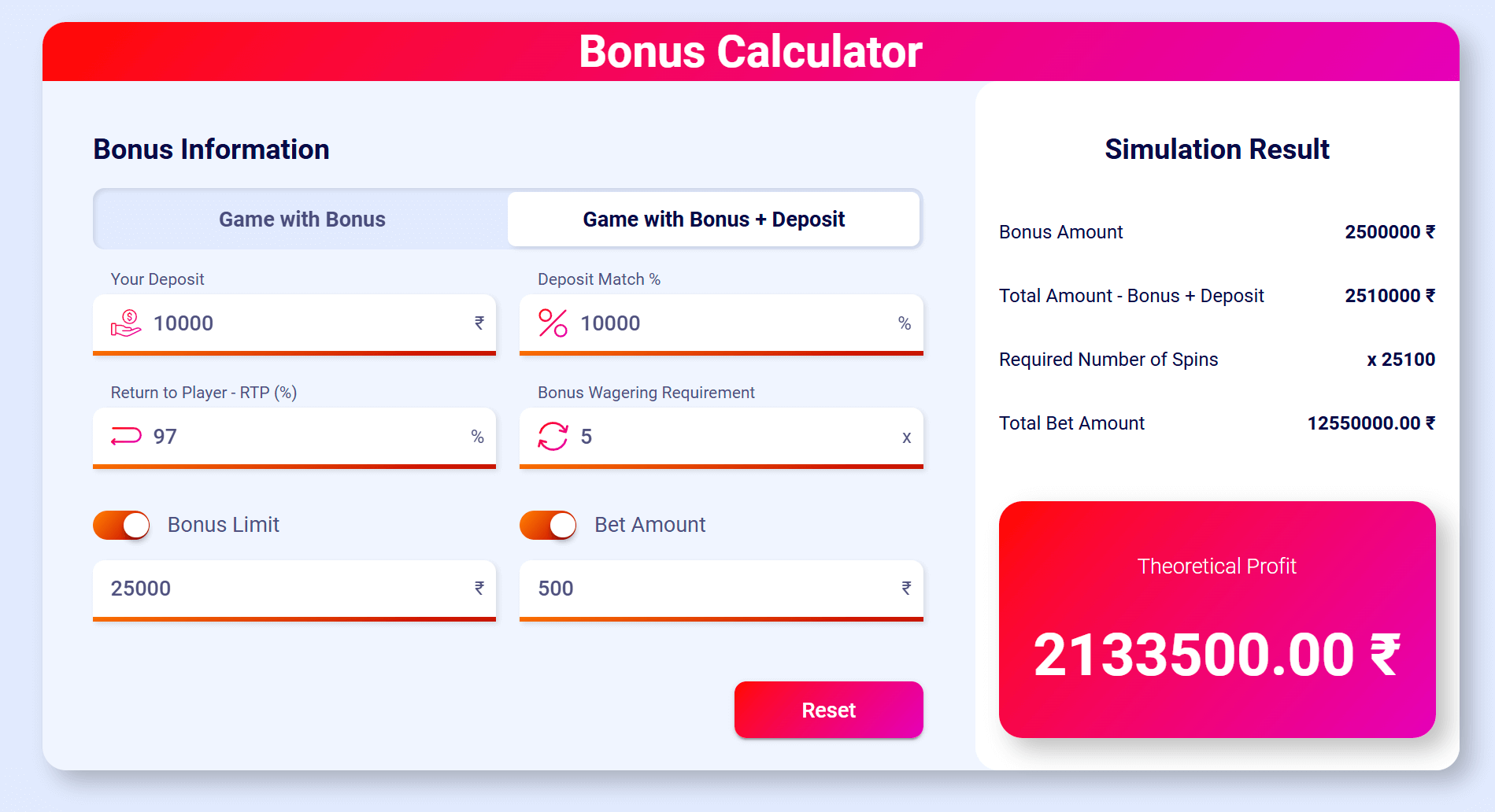 how to calculate your potential winnings from cashback bonuses